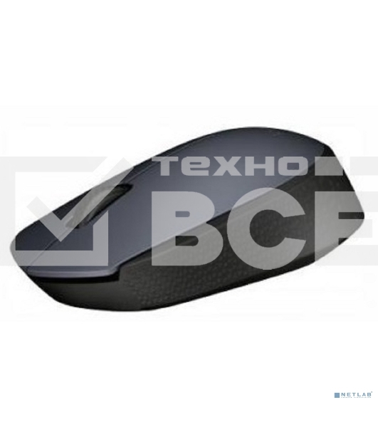 Мышь беспроводная Logitech M170 черный/темно-серый, 1000 dpi, радиоканал, USB, кнопки - 3
