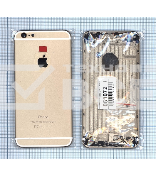 Задняя крышка для iPhone 6 Plus (5.5) золотая