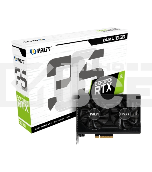 Видеокарта Palit RTX3050 DUAL 8G V1 (NE63050018P1-1070D V1) RTL