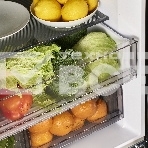 Холодильник Maunfeld MFF183NFSBE черная нержавеющая сталь трехкамерный инвертор 405л морозилка снизу, фото6