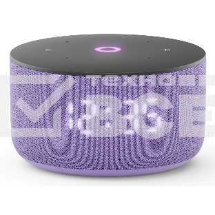 Умная колонка Яндекс Станция Мини 3, 12Вт, компактная, 1 динамик, часы, управление умным домом, Wi-Fi, Bluetooth 5.0, Алиса, лиловый