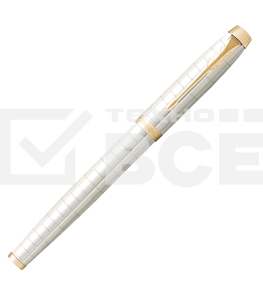 Ручка роллер Parker IM Premium T318 (CW2143646) Pearl GT F черн. черн. подар.кор.
