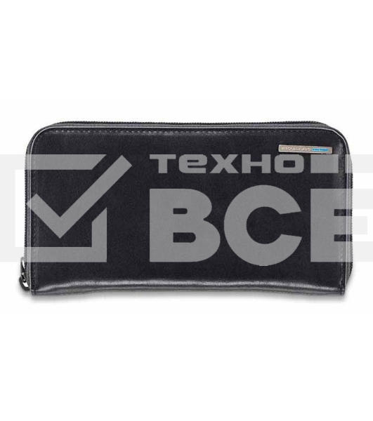 Кошелек женский Piquadro Blue Square, черный, 19x10x2,2 см