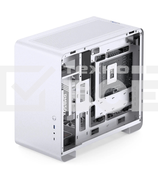 Корпус без блока питания JONSBO U4 Mini, Mini-Tower, TG, no fan, 1xUSB-A 3.0 + 1xUSB-C 3.2, mATX, mITX White