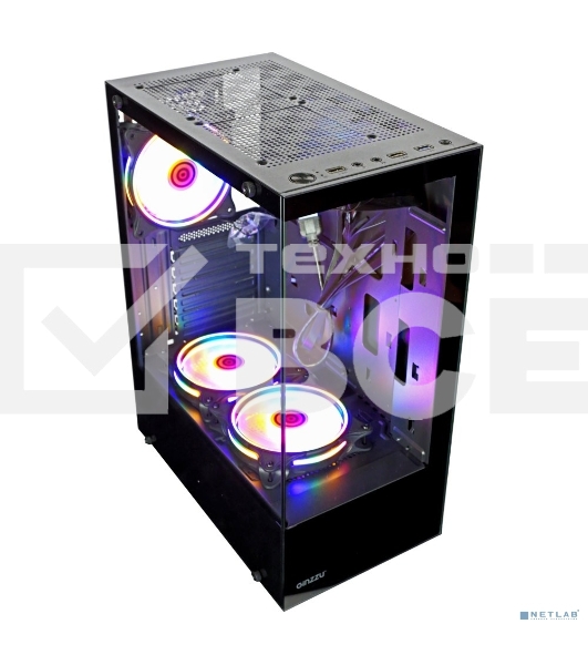 Компьютерный корпус Ginzzu CL305 FAN 3*12LC4 FRGb