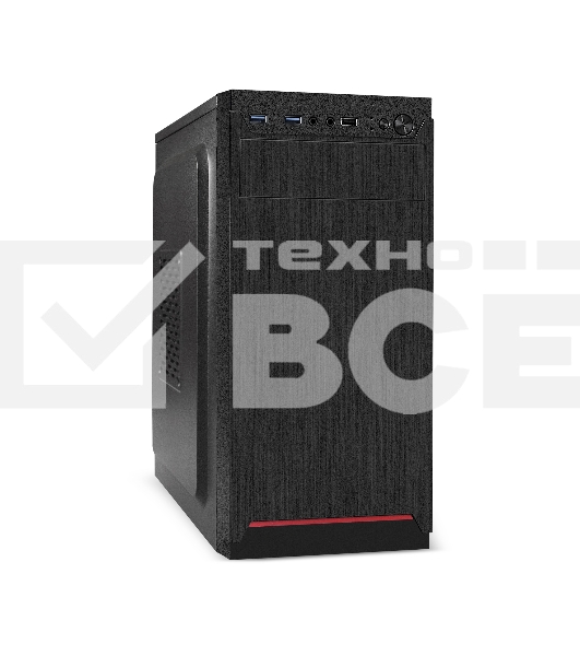 Компьютерный корпус Minitower ExeGate BAA-114U2-UNS500 (mATX, БП UNS500 с вент. 12см, 1хUSB+2хUSB 3.0, аудио, черный)