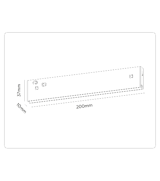 Трековый светильник GL2320 BK черный IP20 10W 3CCT 3000/4200/6400K 48V 200*10*37