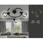 Светильник Ambrella light TR8624/3 BK/CH черный/хром E27*3 max 40W D330*175, фото 1