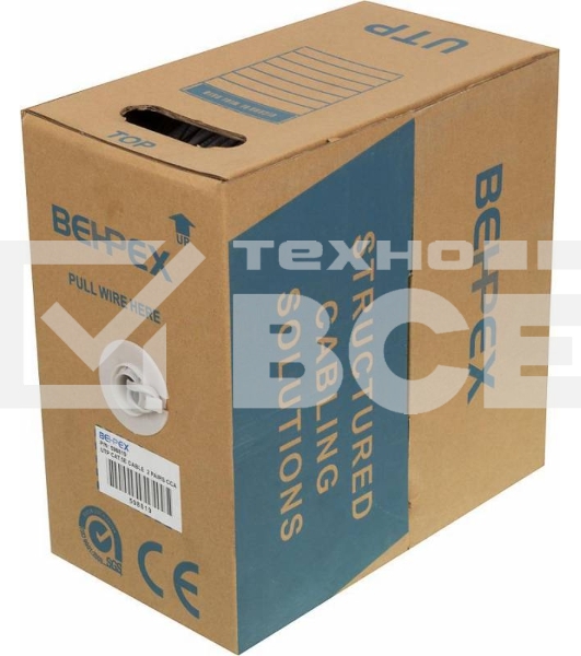 Кабель сетевой cat5E 305м стандартный (UTP 5E CCA 305M 2 PAIRS)