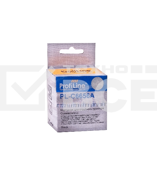 Картридж струйный PL-C6656A для принтеров HP DJ 450/2400/5550/7150/7350/7550/PSC/1110/OJ 4105/Fax 1240 Black пигмент ProfiLine