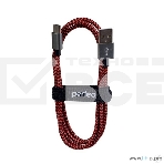 Кабель PERFEO USB2.0 A вилка - USB Type-C вилка, черно-красный, 1 м. (U4901), фото 1
