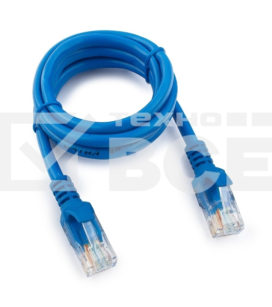Патч-корд UTP Cablexpert кат.5e, 1м, литой, многожильный (синий)