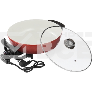 Электросковорода Sakura SA-7709R 1500Вт 30-8см круг керам