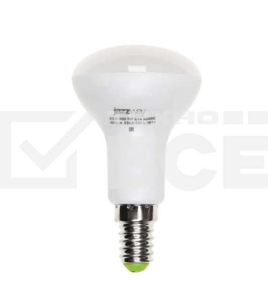 Лампа светодиодная PLED-ECO-R50 5Вт 3000К тепл. бел. E14 400лм 220-240В JazzWay 1037015A