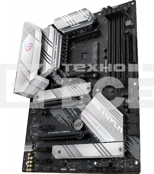 Материнская плата ASUS ROG STRIX B550-A GAMING, AM4, AMD B550, 4xDDR4, 6xSATA, 2xM.2, 1xPCI-E 4.0 x16, 1xPCI-E 3.0 x16, 3xPCI-E x1, 1xHDMI, 1xDP, 1x 2.5Gb LAN, 4xUSB 3.2 Gen 1, 1xUSB 3.2 Gen 2, 1xUSB-C 3.2 Gen 2, 5x3.5 мм, 7.1, ATX