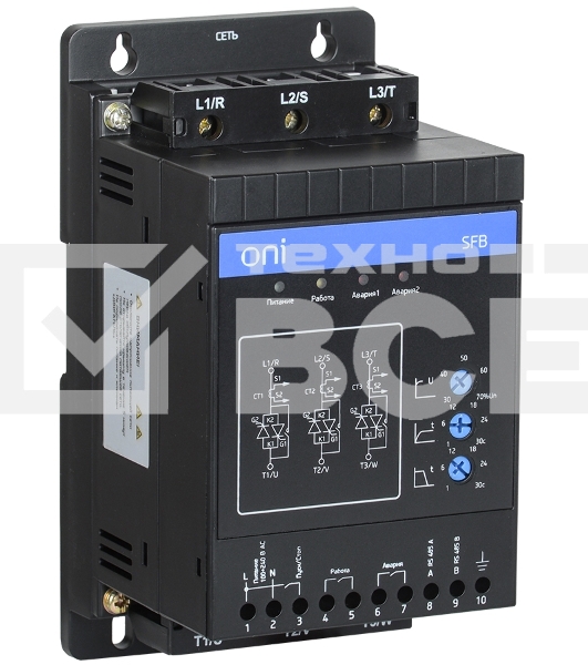Устройство плавного пуска IEK ONI SFB 3Ф 380В 5,5кВт 11A Uупр 110-220В Modbus