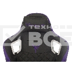 Кресло игровое Knight OUTRIDER черный/фиолетовый ромбик эко.кожа с подголов. крестовина металл, фото14