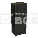 Шкаф серверный Hyperline (TTB-4266-DD-RAL9004) напольный 42U 600x600мм пер.дв.перфор.2ств. задн.дв.перфор.2-хст. 2 бок.пан. 800кг черный 510мм IP20 сталь, фото4