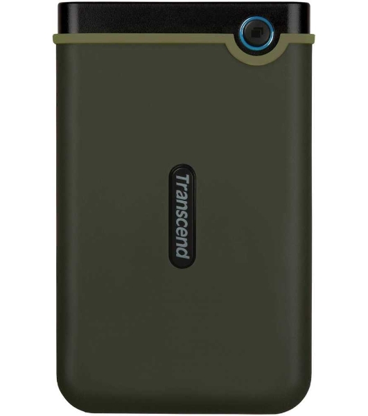 Внешний HDD 2.5' Transcend StoreJet 25M3, 1TB, USB 3.2 Gen 1 Type-A, 5400 rpm, зеленый