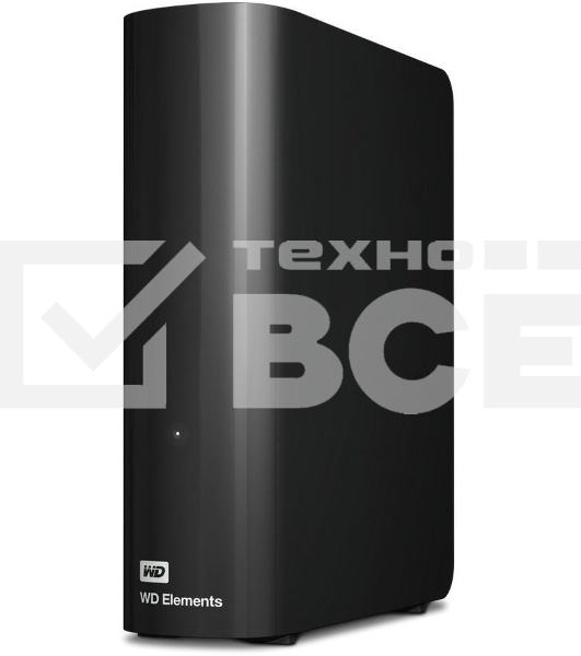 Внешний HDD 3.5' Western Digital Elements Desktop, 16TB, USB 3.2 Gen 1 Type-A, 5400 rpm, черный