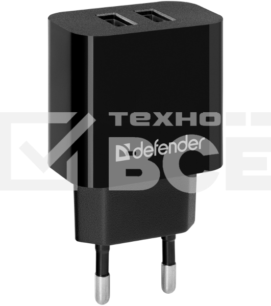 Сетевой адаптер Defender UPC-21 2xUSB,5V/2.1А кабель microUSB
