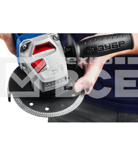 Углошлифовальная машина ЗУБР 125 мм, 1500 Вт, регулировка оборотов, серия Профессионал.