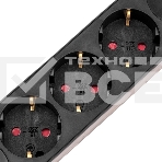Удлинитель STANDARD 3 гнезда, 3м, 3х1,0мм², с/з, с выключателем, 2 USB, черный Rexant, фото6