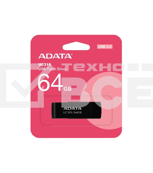 Флеш диск ADATA USB3 64GB UC310-64G-RBK
