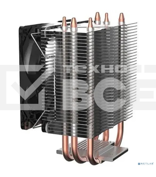 Кулер для процессора DEEPCOOL GAMMAXX 300 FURY серебристый, 95 мм, алюминий/медь, 1800 об/мин, 21 дБ, 4 pin, 130 Вт, 130.5 мм