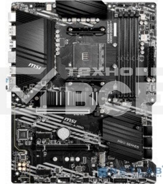 Материнская плата MSI B550-A PRO, AM4, AMD B550, 4xDDR4, 6xSATA, 2xM.2, 1xPCI-E 4.0 x16, 1xPCI-E 3.0 x16, 2xPCI-E x1, 1xHDMI, 1xDP, 1x 1Gb LAN, 4xUSB-A 2.0, 2xUSB-A 3.2 Gen 1, 1xUSB-A 3.2 Gen 2, 1xUSB-C 3.2 Gen 2, 6x3.5 мм, 7.1, ATX
