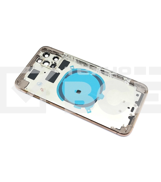 Задняя крышка (корпус) в сборе с рамкой для Apple iPhone 11 Pro Max золотая