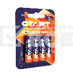 Аккумуляторы СТАРТ HR6 AA 2700mAh Ni-MH BL3+1 48/768, AA, 2700 мАч, 4 шт. в блистере, фото4