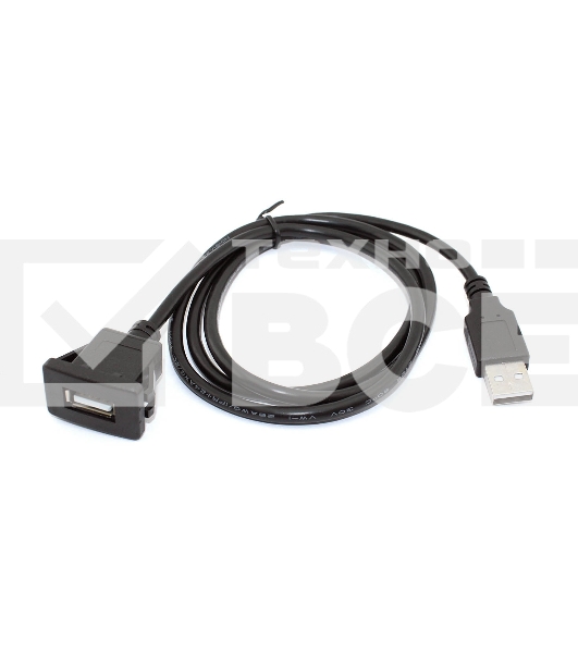 Кабель с разъемами USB 2.0 мама для монтажа -папа 1 м