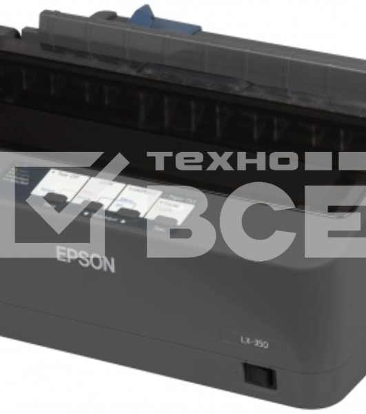 Принтер матричный Epson LX-350 (C11CC24031/C11CC24032), (А4, 357 cps (12 cpi), USB, LPT, COM)