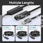 Активный кабель-удлинитель Vention USB 2.0 AM/AF с усилителем - 15м Черный, фото9