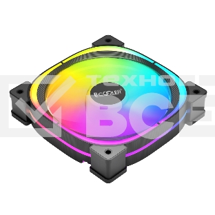 Вентилятор для корпуса PCCooler EF120 ARGB черный, 120 мм, 1500 об/мин, 25.7 дБ, 4 pin