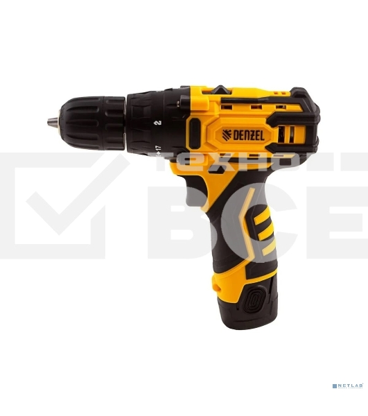 Дрель-шуруповерт Denzel CDL-12CB, Аккумуляторная, 12В
