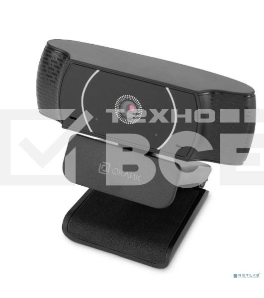 Камера Web Оклик OK-C016HD черный 1Mpix (1280x720) USB2.0 с микрофоном