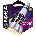 Элемент питания Космос алкалиновый LR6 KOSMOS premium ROCKETS (блист. 4шт), фото2