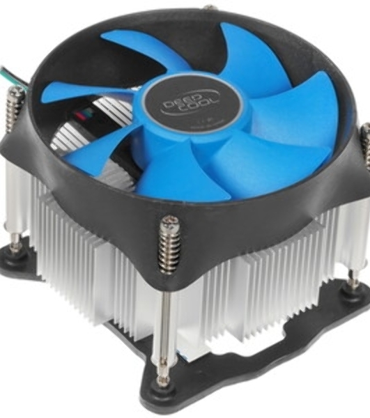 Кулер для процессора DEEPCOOL THETA 31 PWM 1700 черный/синий, 92 мм, алюминий/медь, 2400 об/мин, 30.3 дБ, 4 pin, 95 Вт, 66 мм
