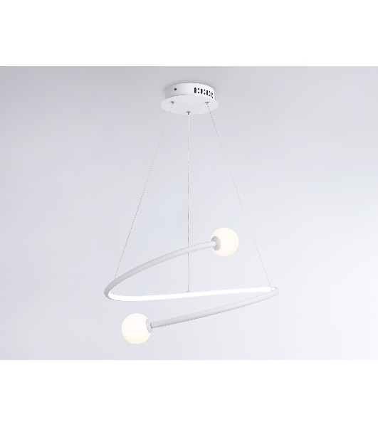 Светильник Ambrella light FL66291 WH белый 39W 3000K-6400K D500*1000 (ПДУ ИК)