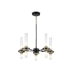 Люстра Ambrella light LH55351/10 BK/CGD/CL черный/золото/прозрачный G9/10 max 30W D550*690, фото7