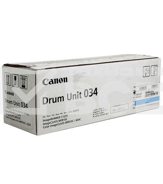 Фотобарабан Canon C-EXV034C cyan голубой, 34000 стр, для iR C1225/iF