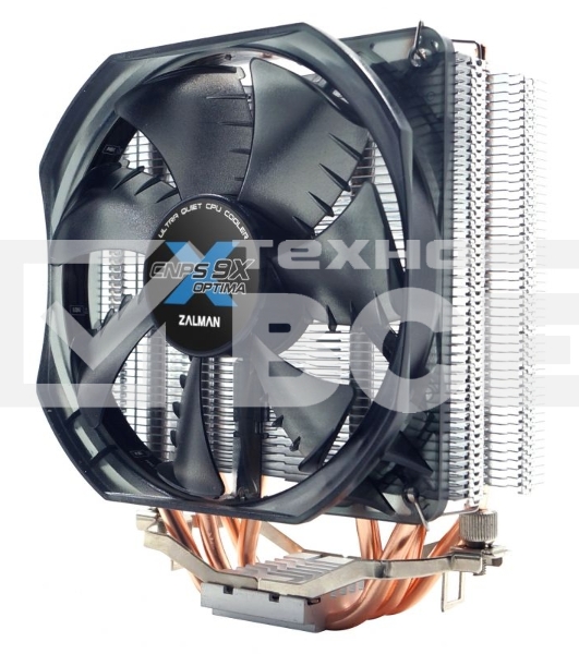 Кулер для процессора Zalman CNPS9X OPTIMA серебристый/черный, 120 мм, алюминий/медь, 1500 об/мин, 26 дБ, 4 pin, 180 Вт, 156 мм