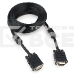 Кабель Gembird/Cablexpert CC-PPVGA-5M-B, Кабель VGA Premium , 15M/15M, 5.0м,черный,тройной экран, феррит.кольца , фото 1