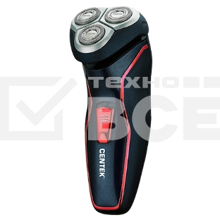 Бритва Centek CT-2171 (черн) ротор 3D, +ВЛАЖНОЕ БРИТЬЁ, 3 плав.головки, 2-ные лезвия, до 50 мин раб