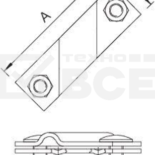 Клемма универс. для стержня заземл. 2760 20 FT OBO 5001641