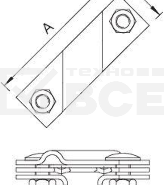 Клемма универс. для стержня заземл. 2760 20 FT OBO 5001641