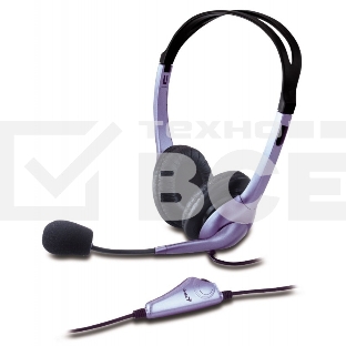 Наушники с микрофоном Genius HS-04S blue 2х mini jack 3.5mm