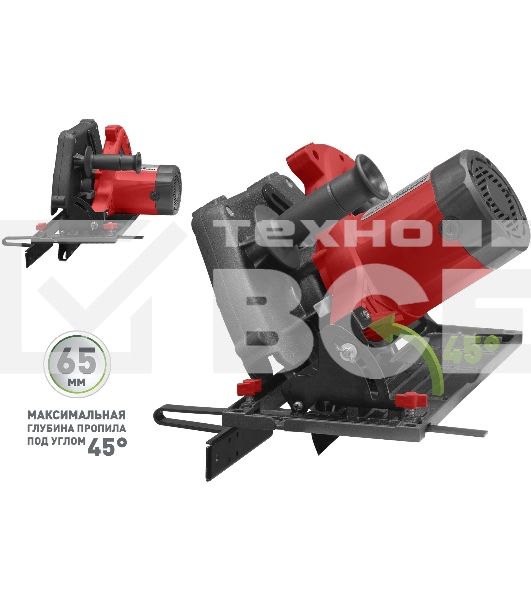 Пила циркулярная ПАРМА 255Д стационар. 2300Вт д.255/30мм пл.пуск литое основание